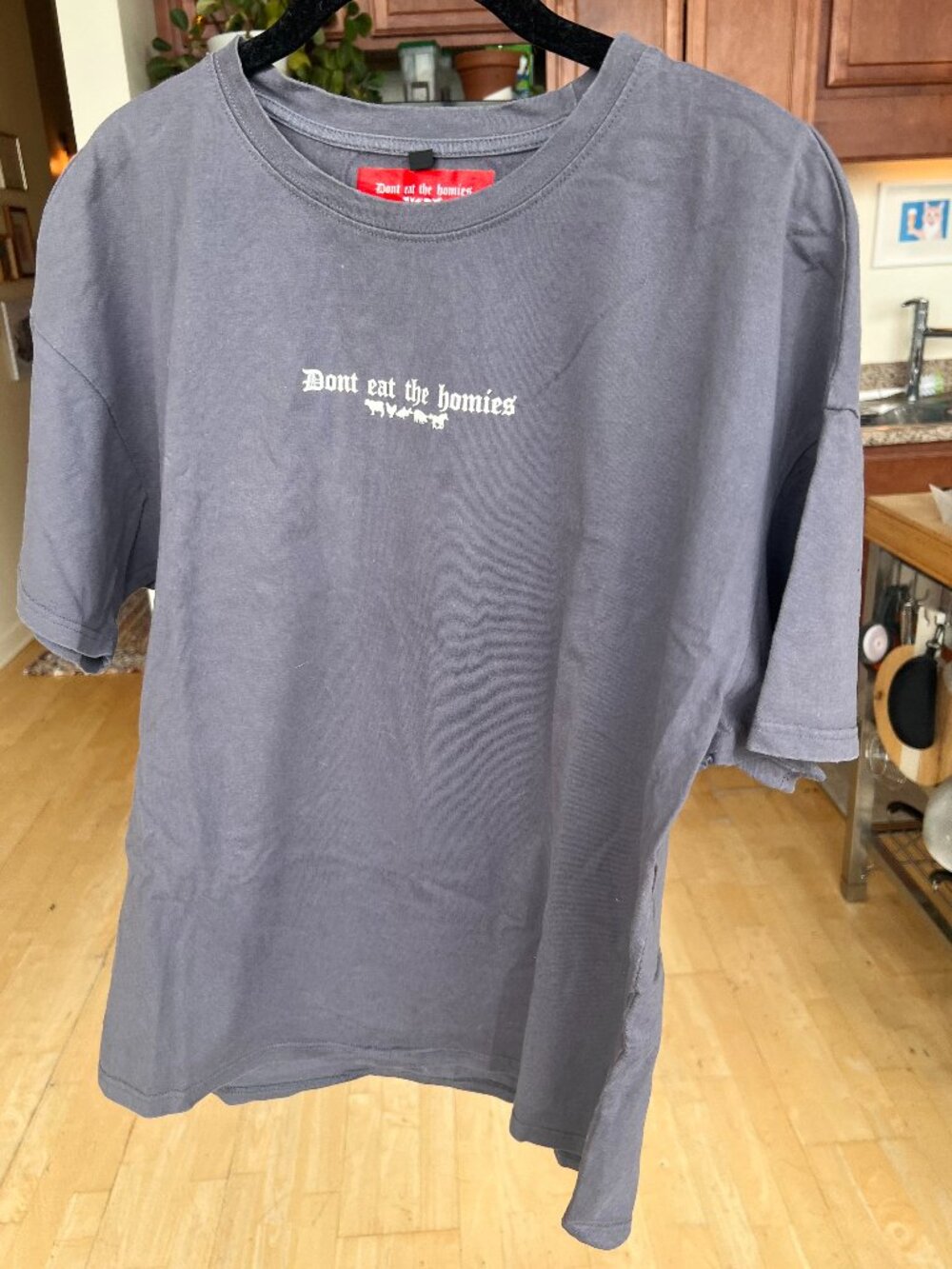 Don't Eat the Homies over-sized tee